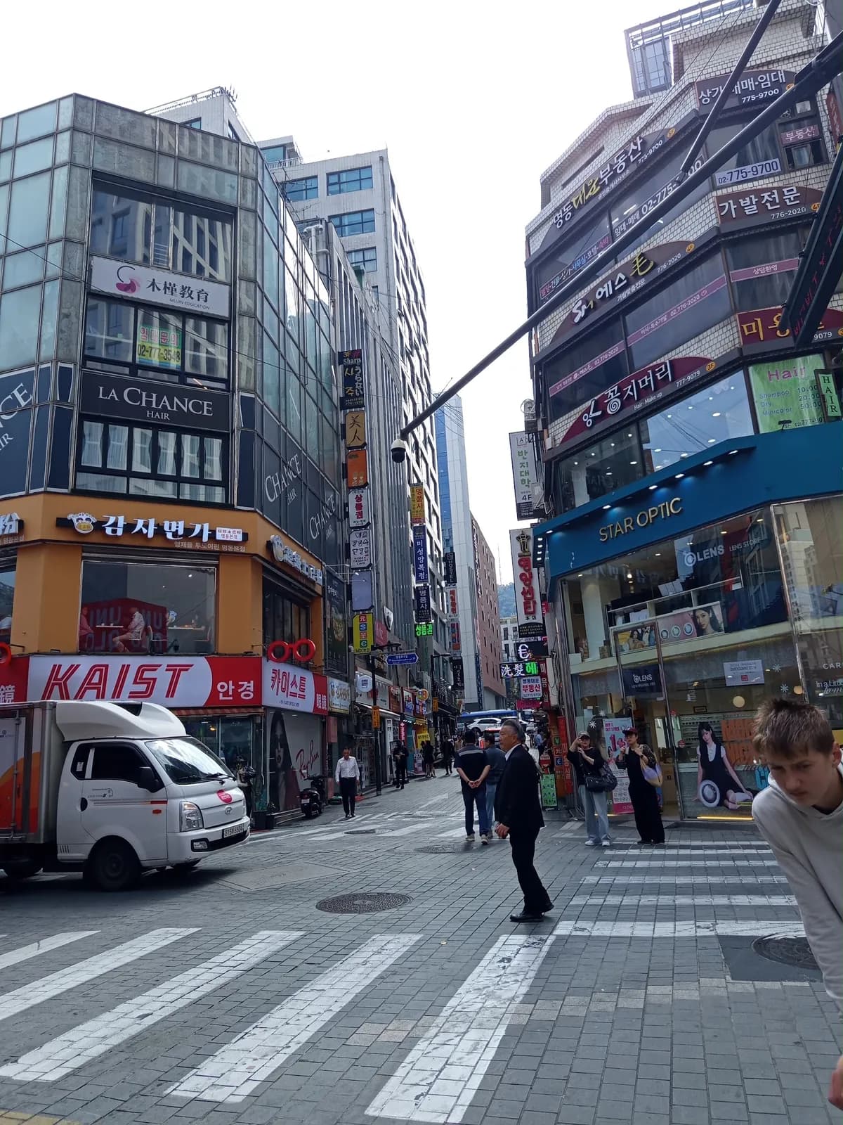 서울의 상점가 교차로